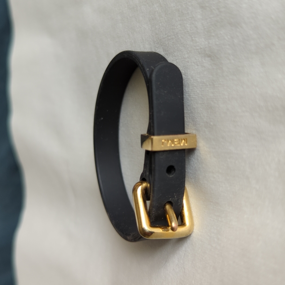 Marc Jacobs Rubber Bracelet with Gold Clasp